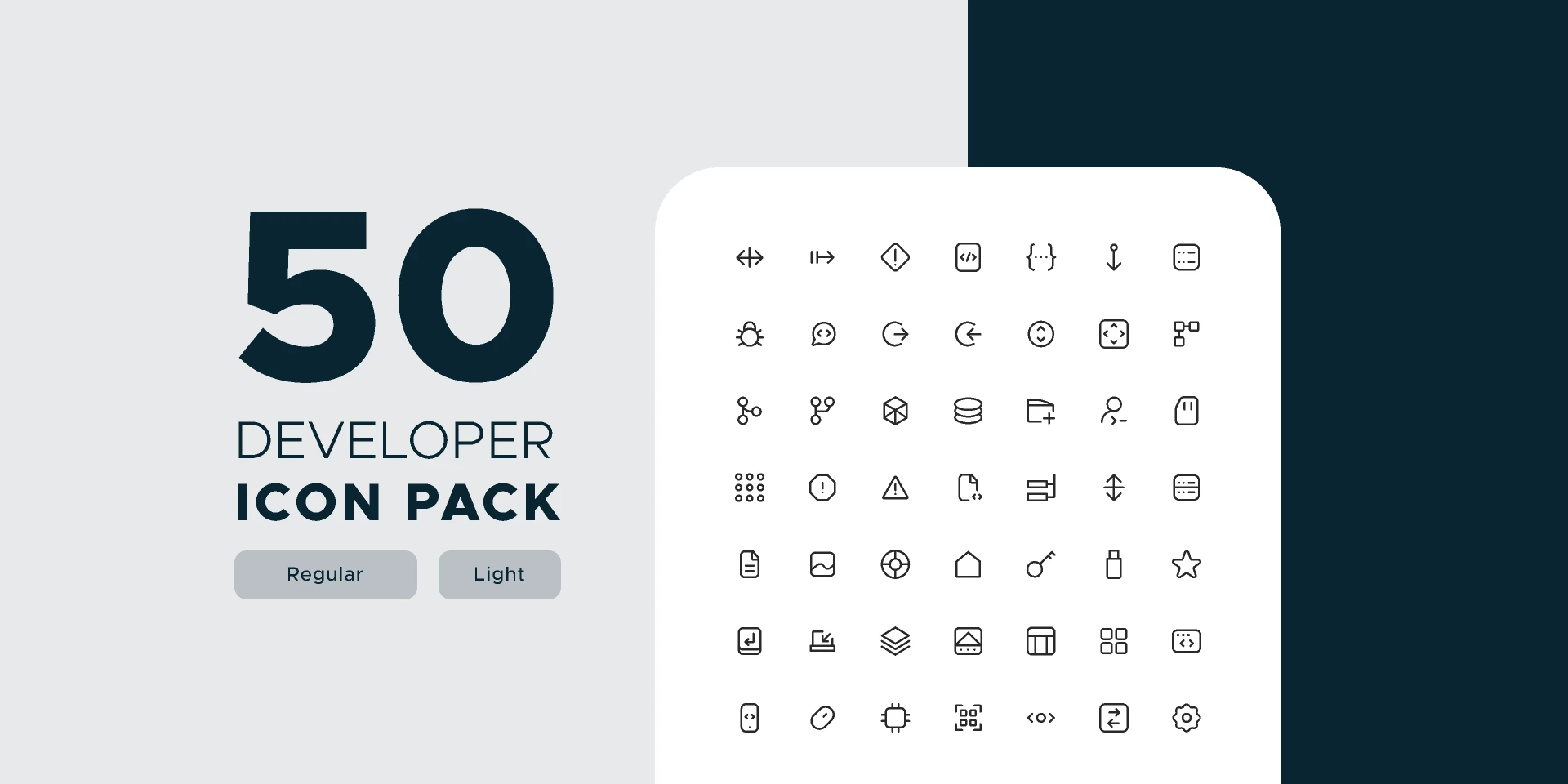 Free Developer Life Icon Pack for Figma and Adobe XD