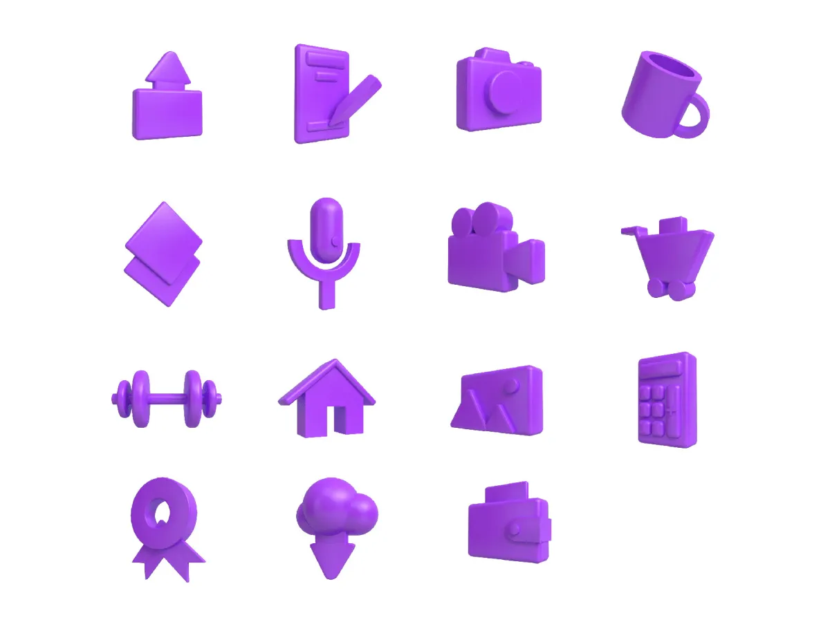 3D Icon Pack  - Free Figma Template