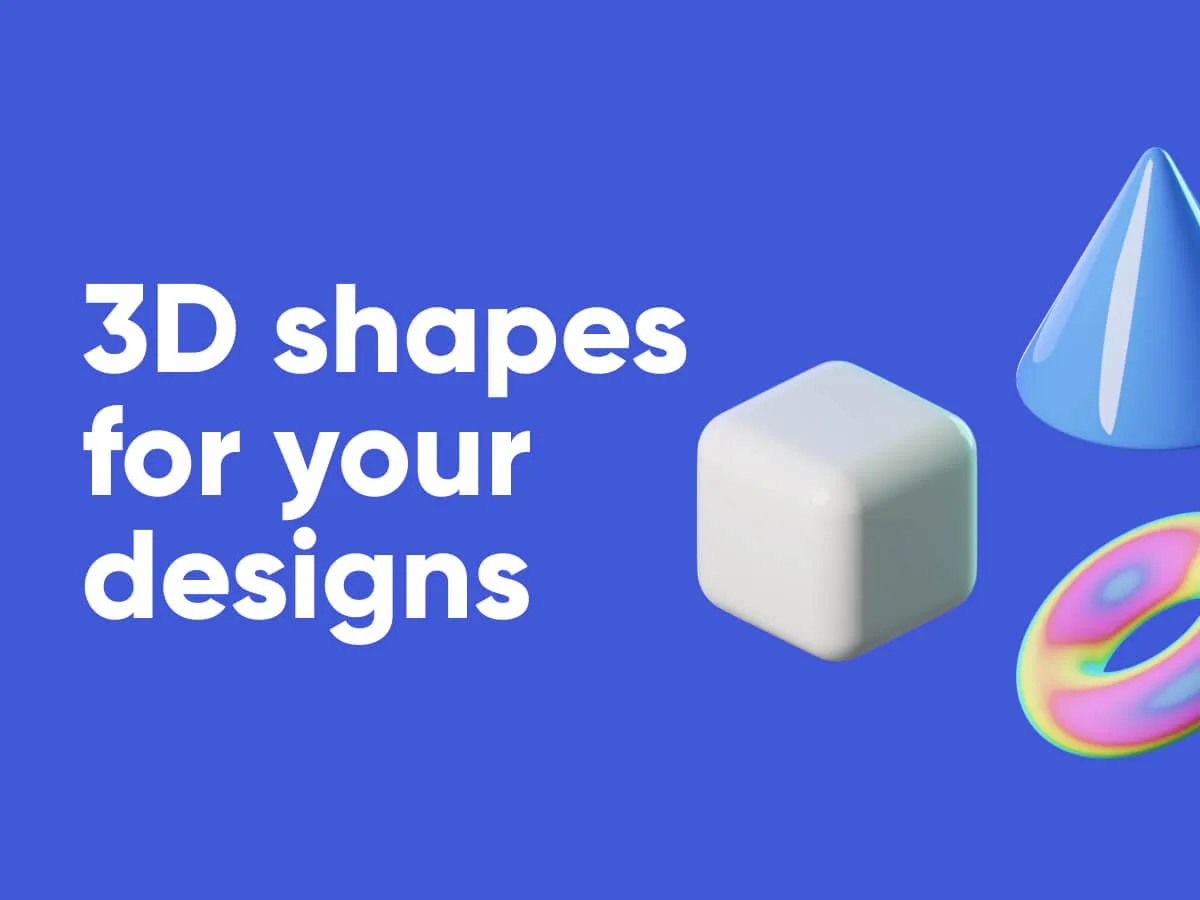 3D Shapes  - Free Figma Template