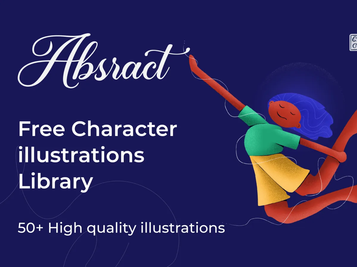 Abstract Illustration Library  - Free Figma Template