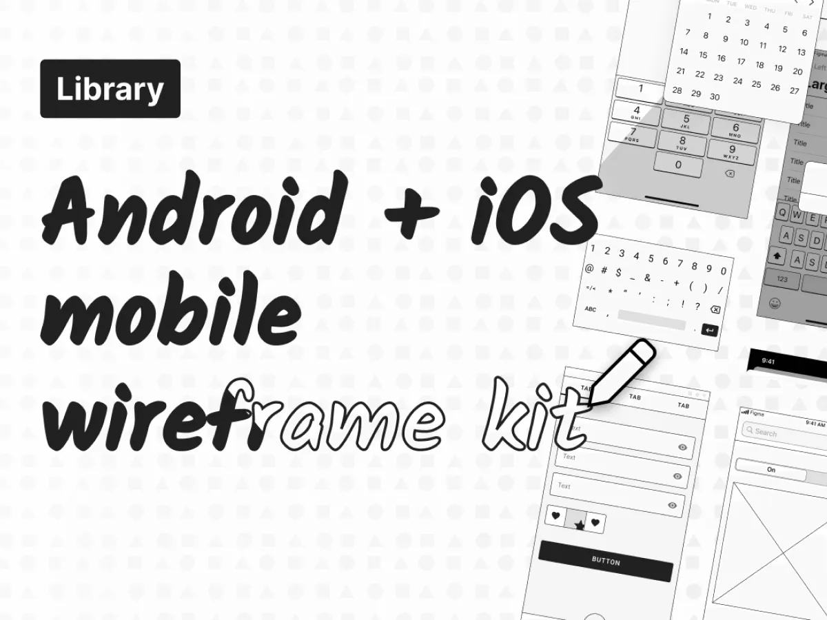 Android & iOS Wireframes  - Free Figma Template