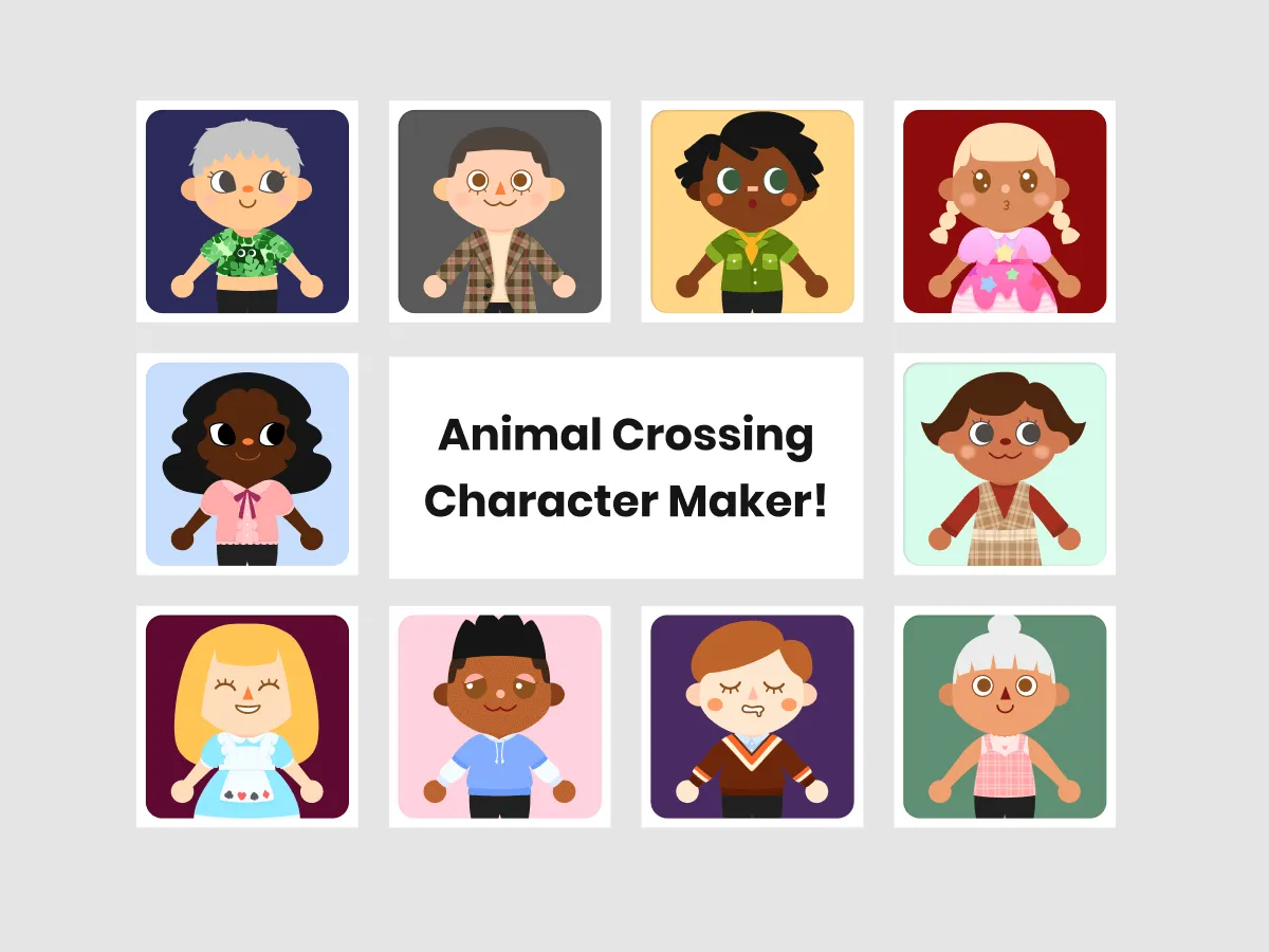 Animal Crossing Character Maker  - Free Figma Template