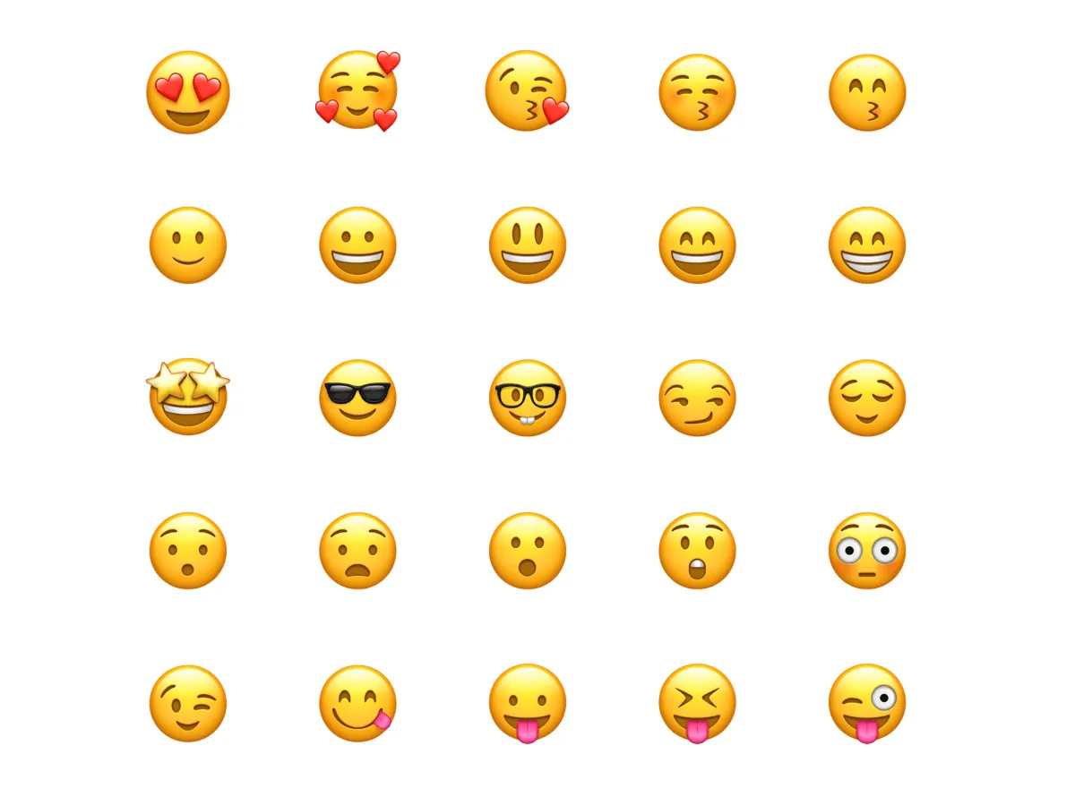 Apple Emoji Icons  - Free Figma Template