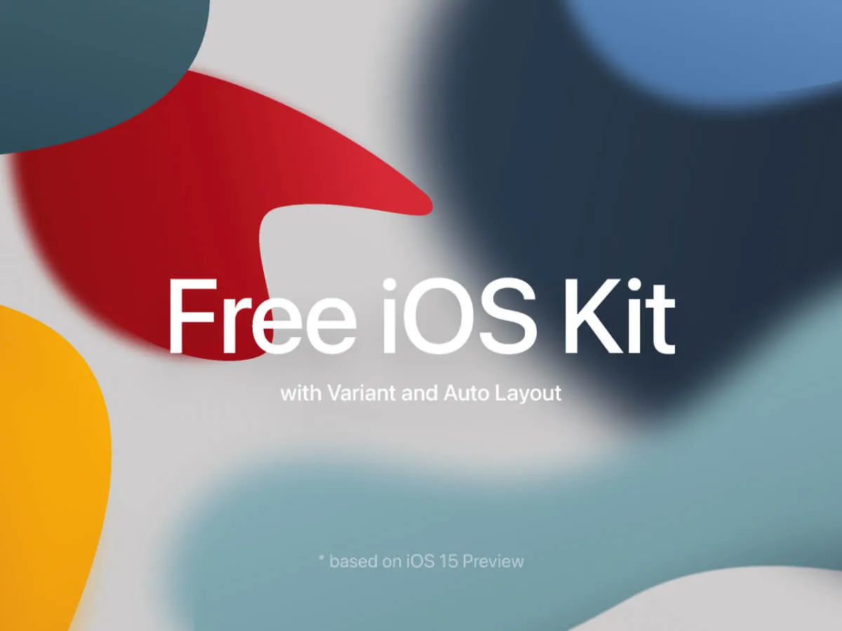 Apple iOS Kit  - Free Figma Template