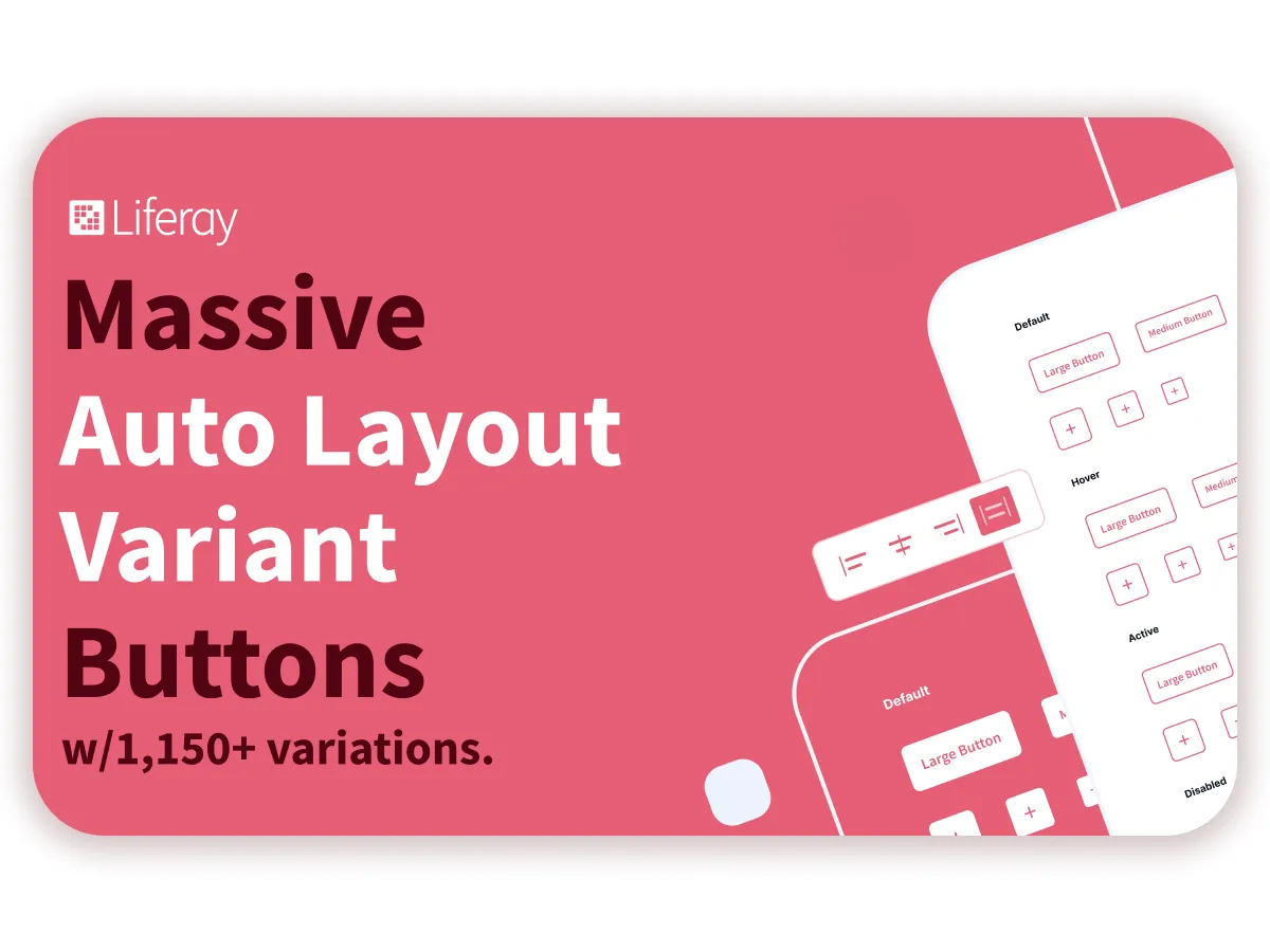 Auto Layout Button Variants  - Free Figma Template