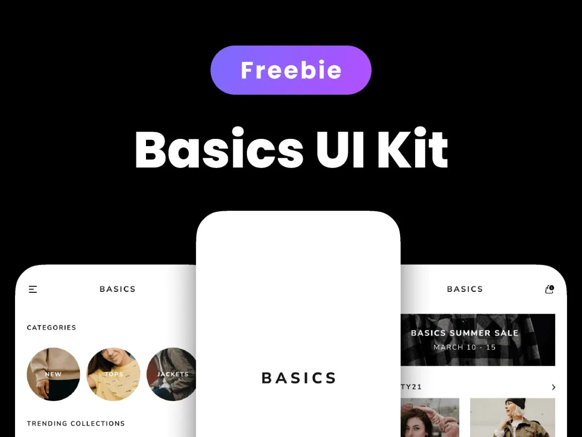Basic Ecommerce UI Kit  - Free Figma Template