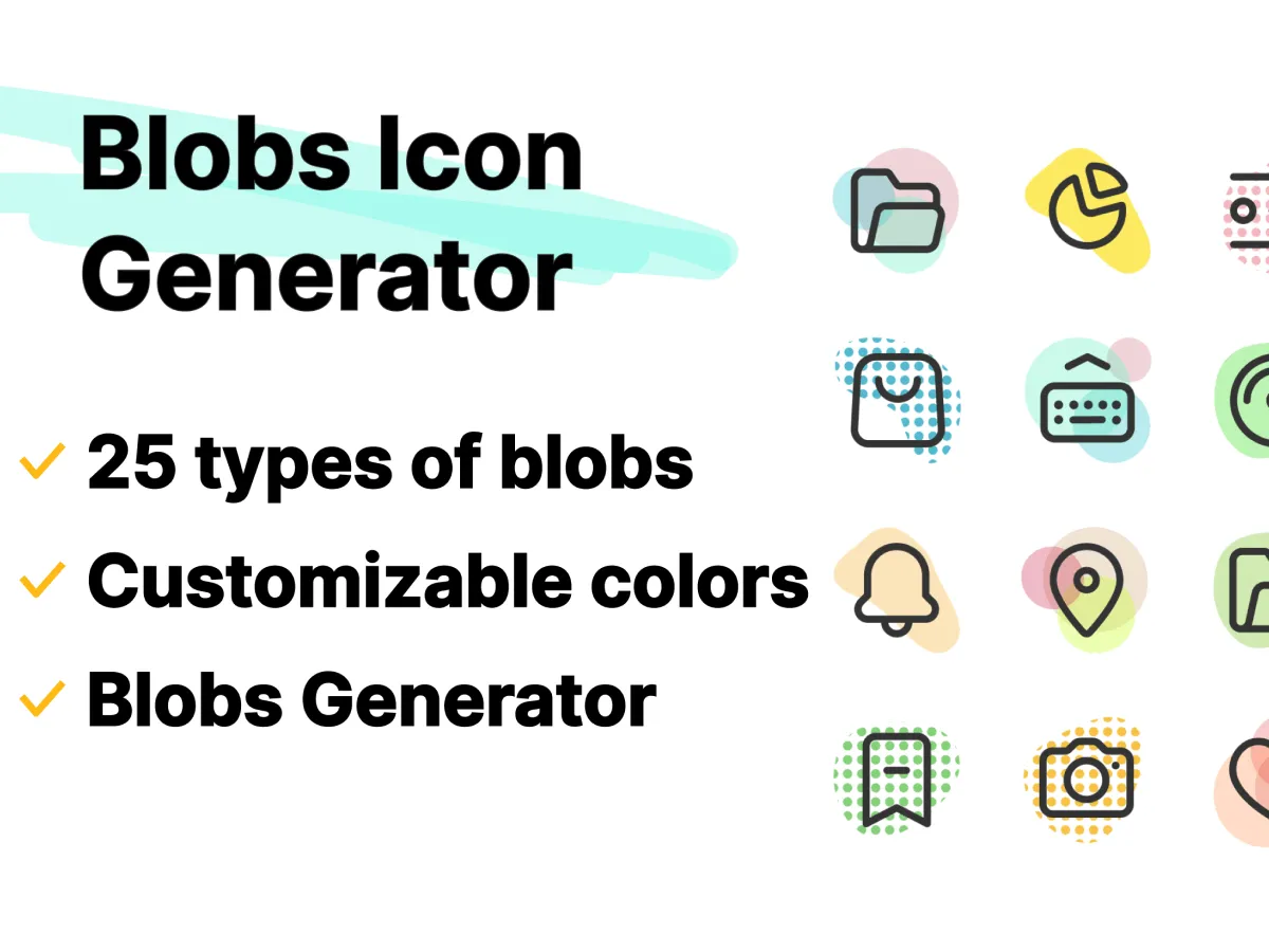 Blobs Icon Generator  - Free Figma Template
