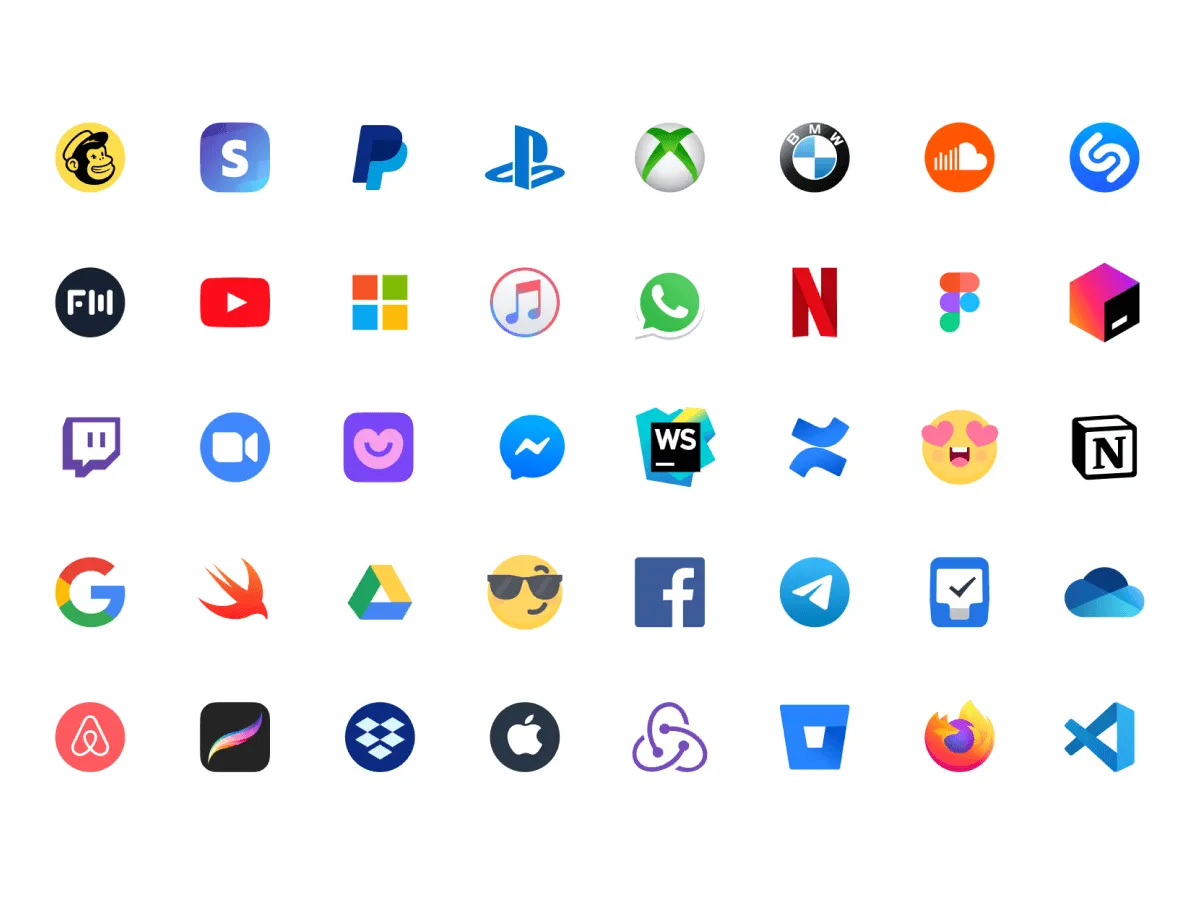 Brands Logos Pack  - Free Figma Template