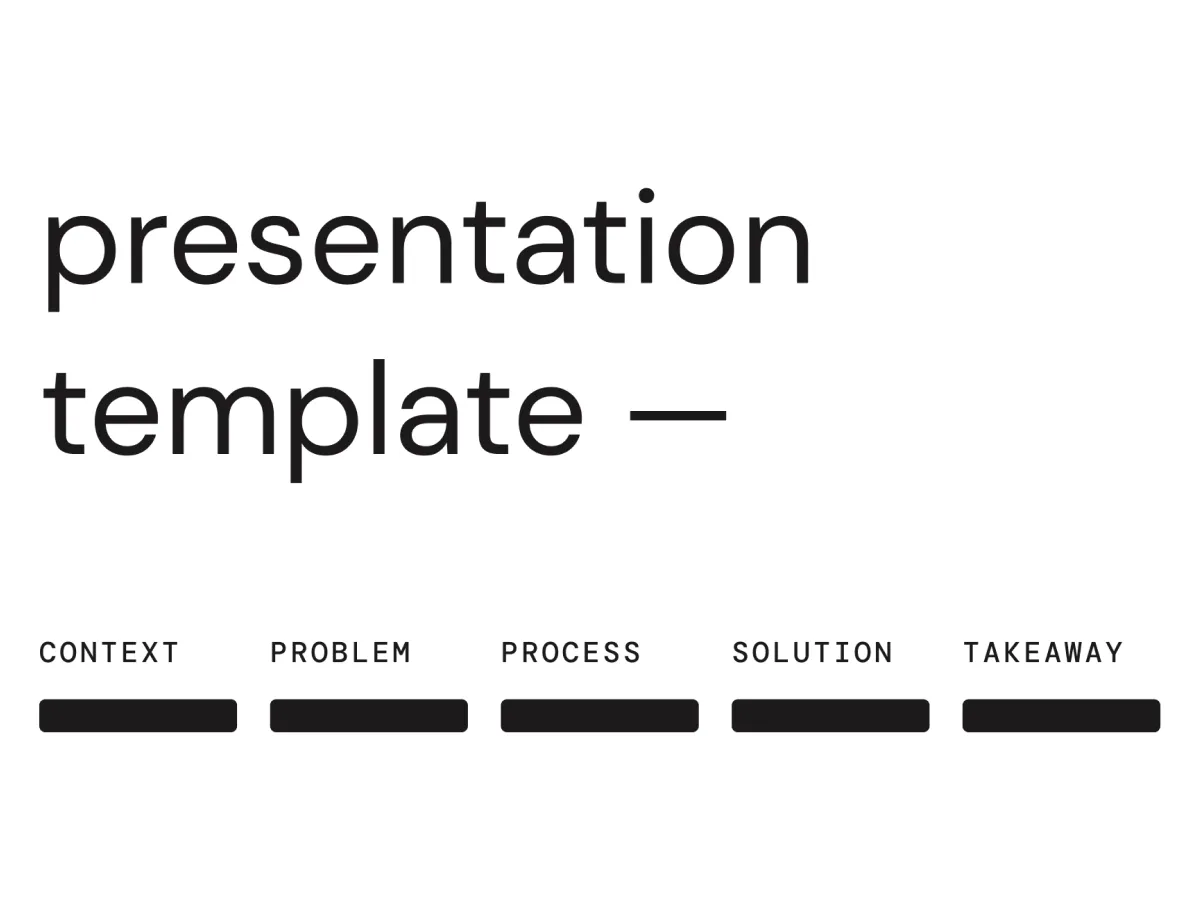 Case Study Presentation Template  - Free Figma Template