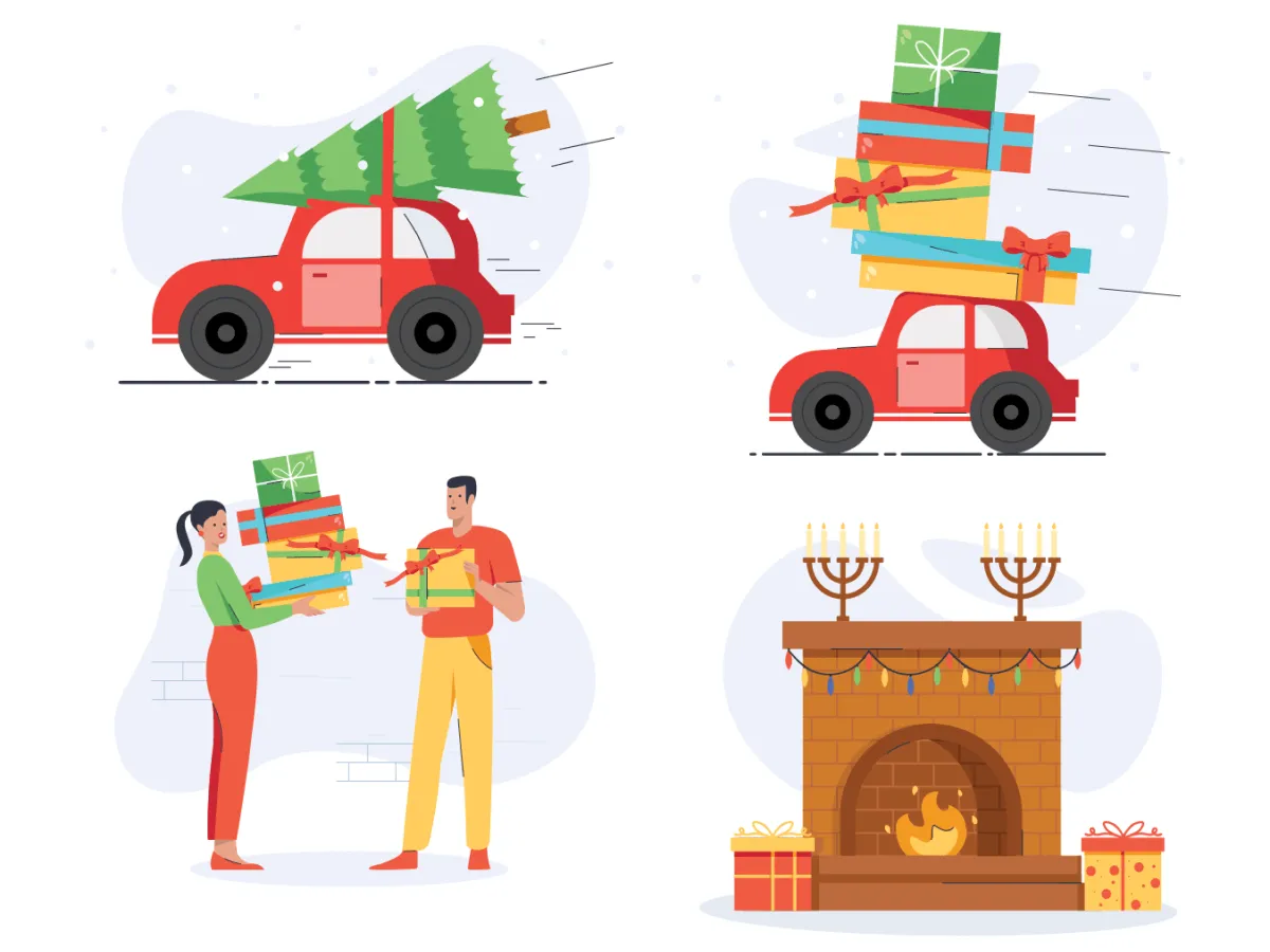 Christmas Illustration Pack  - Free Figma Template
