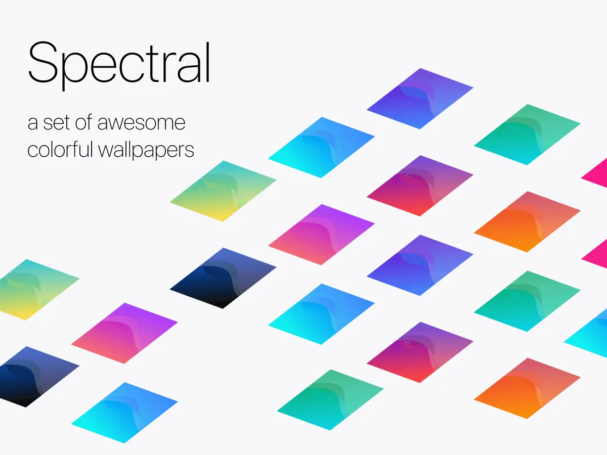Colorful Wallpapers Set  - Free Figma Template