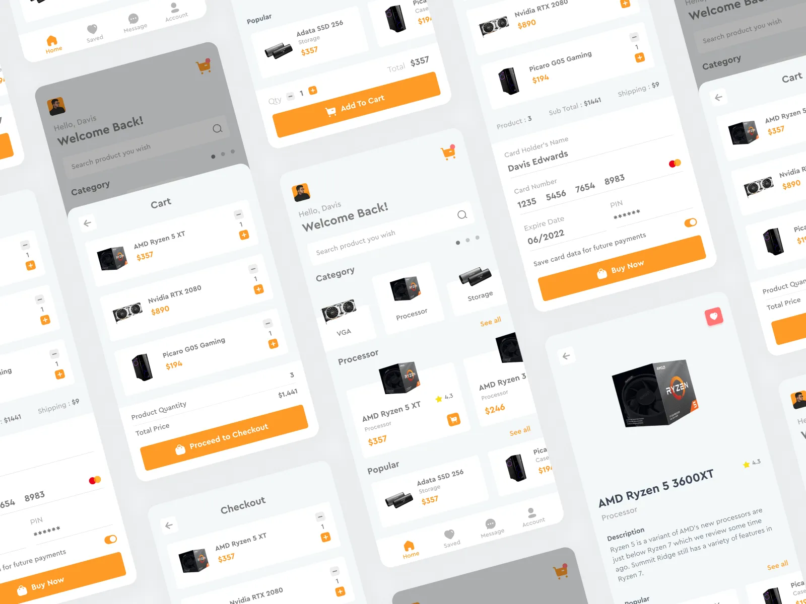 Computer Store App  - Free Figma Template