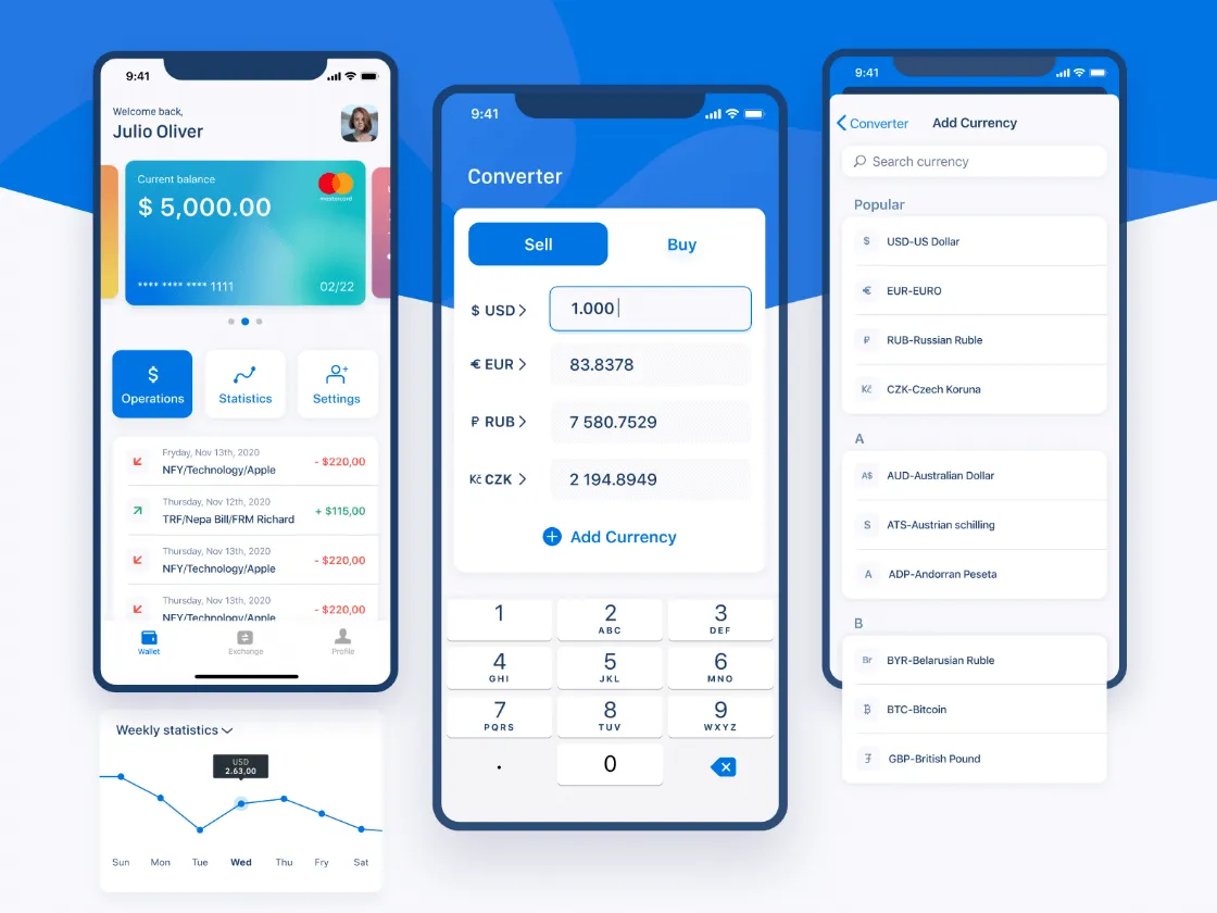 Currency Converter App  - Free Figma Template