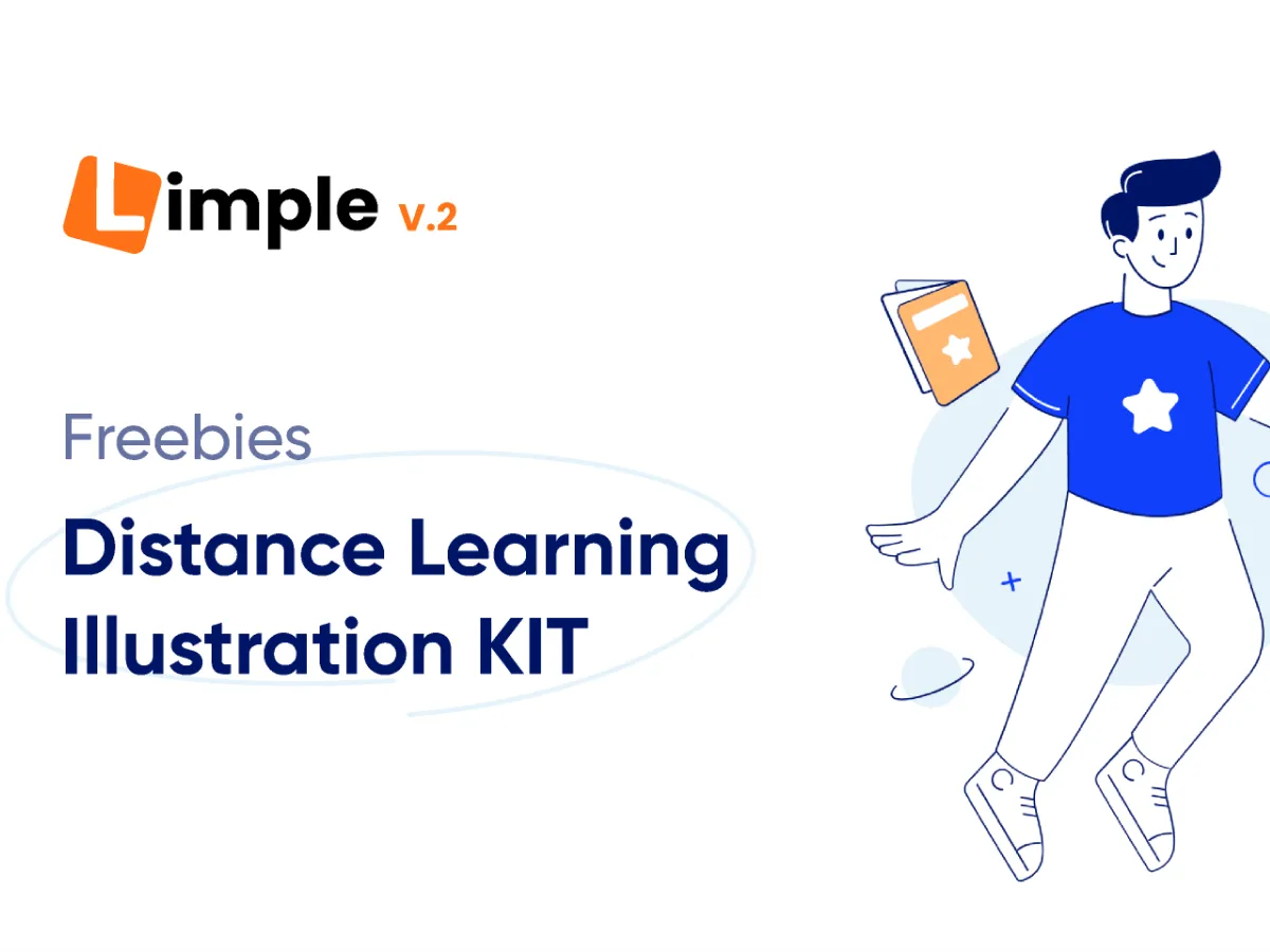Distance Learning Illustrations  - Free Figma Template
