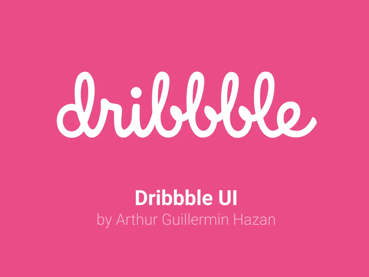 Dribbble Website UI Kit  - Free Figma Template