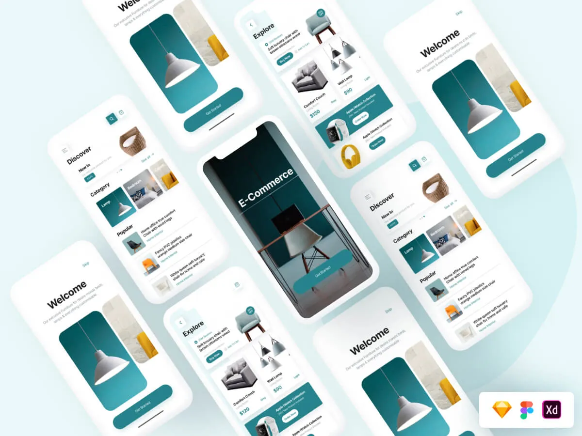 E-commerce UI Screens  - Free Figma Template