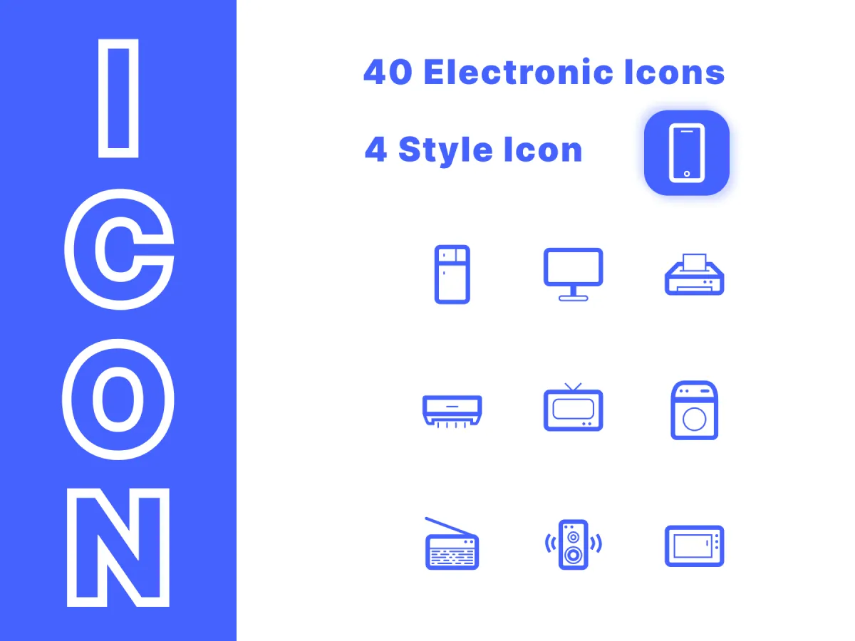 Electronic Icons  - Free Figma Template