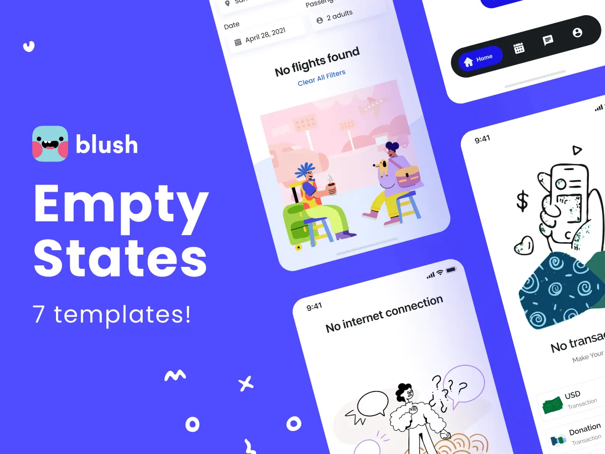 Empty States Kit  - Free Figma Template