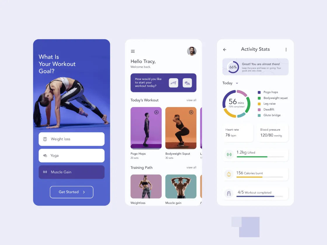FitME Fitness App  - Free Figma Template