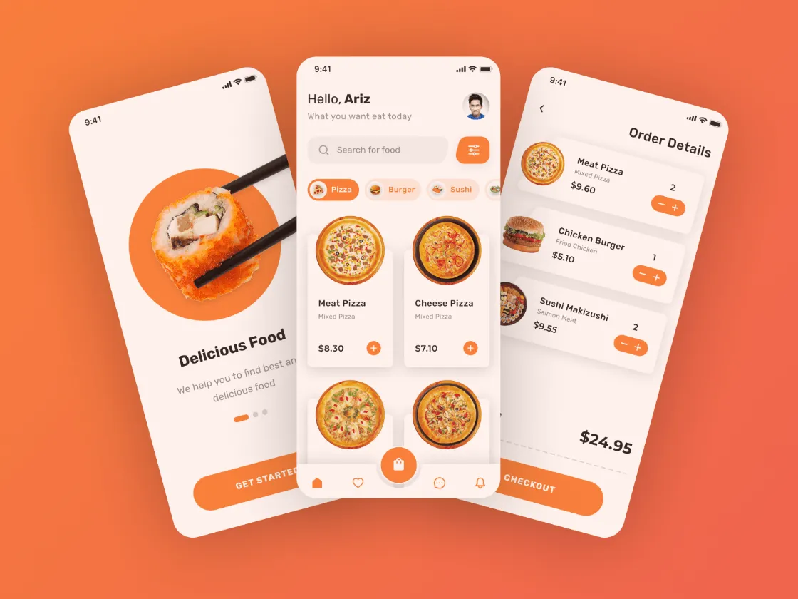 Food App UI  - Free Figma Template