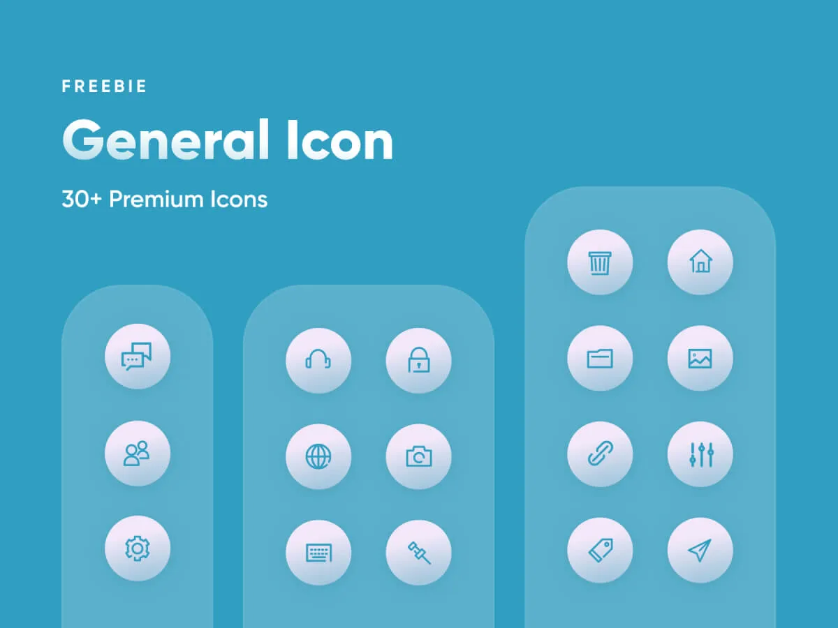 General Premium Icon Set  - Free Figma Template