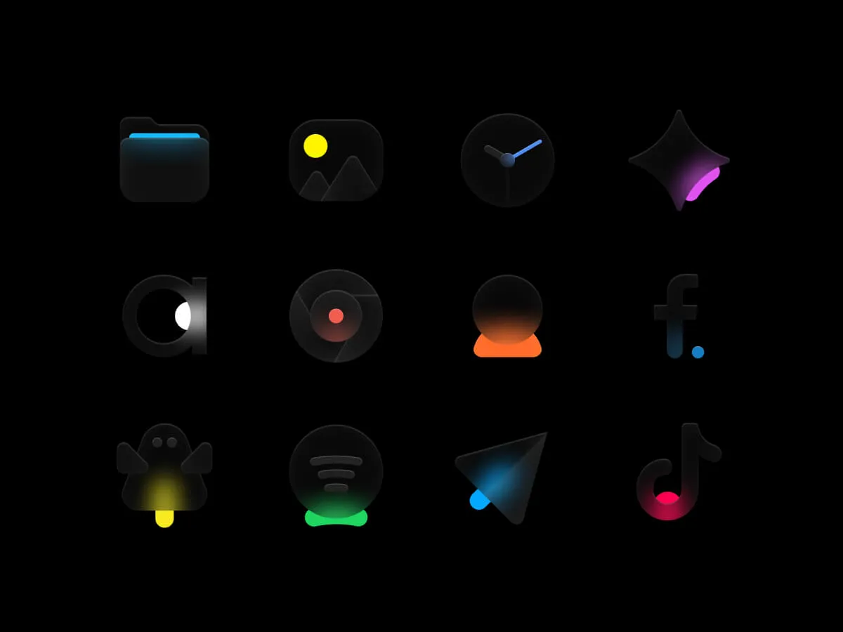 Glossy Icons for iOS14  - Free Figma Template