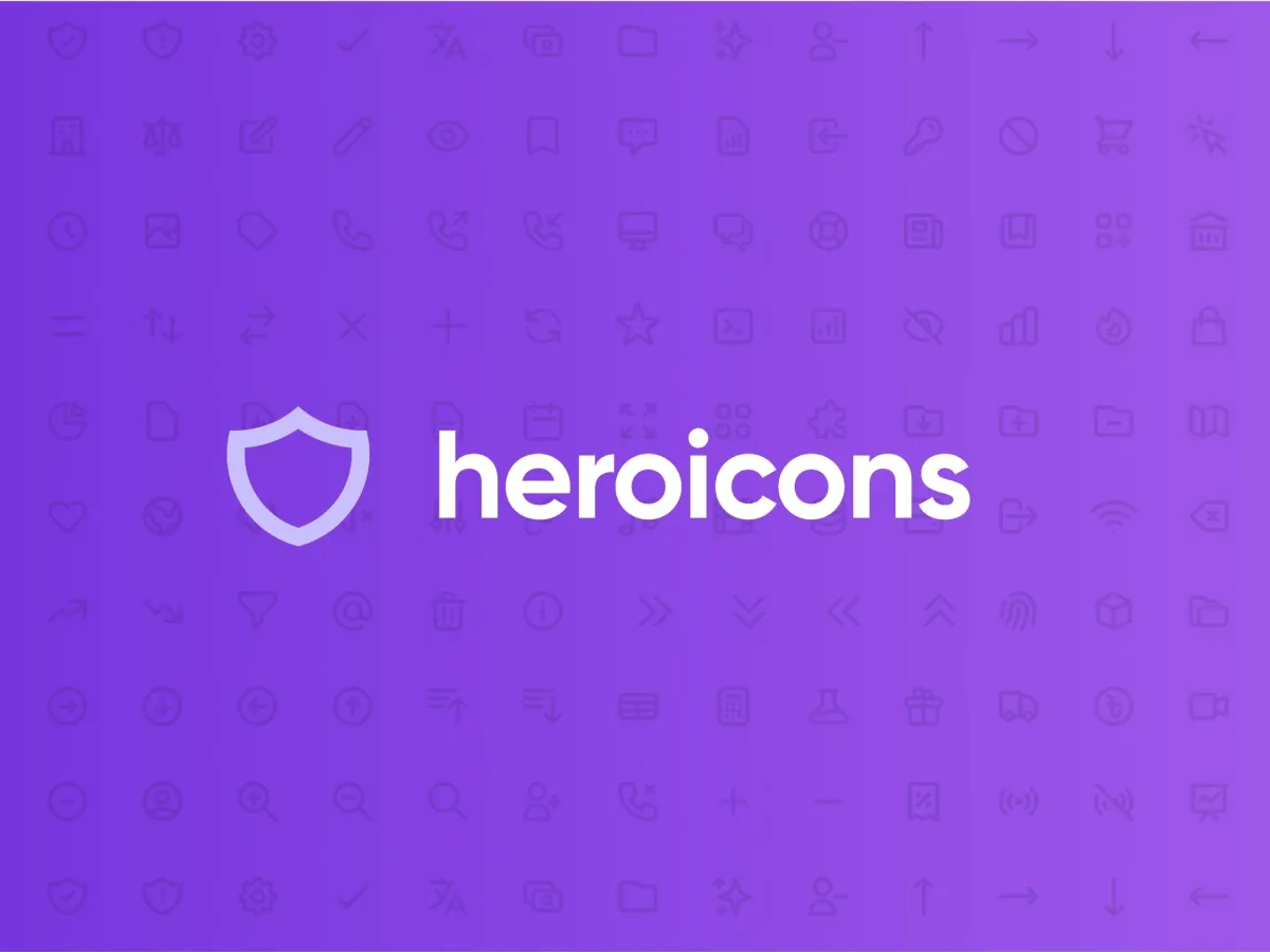 Heroicons – Icon Set Library  - Free Figma Template