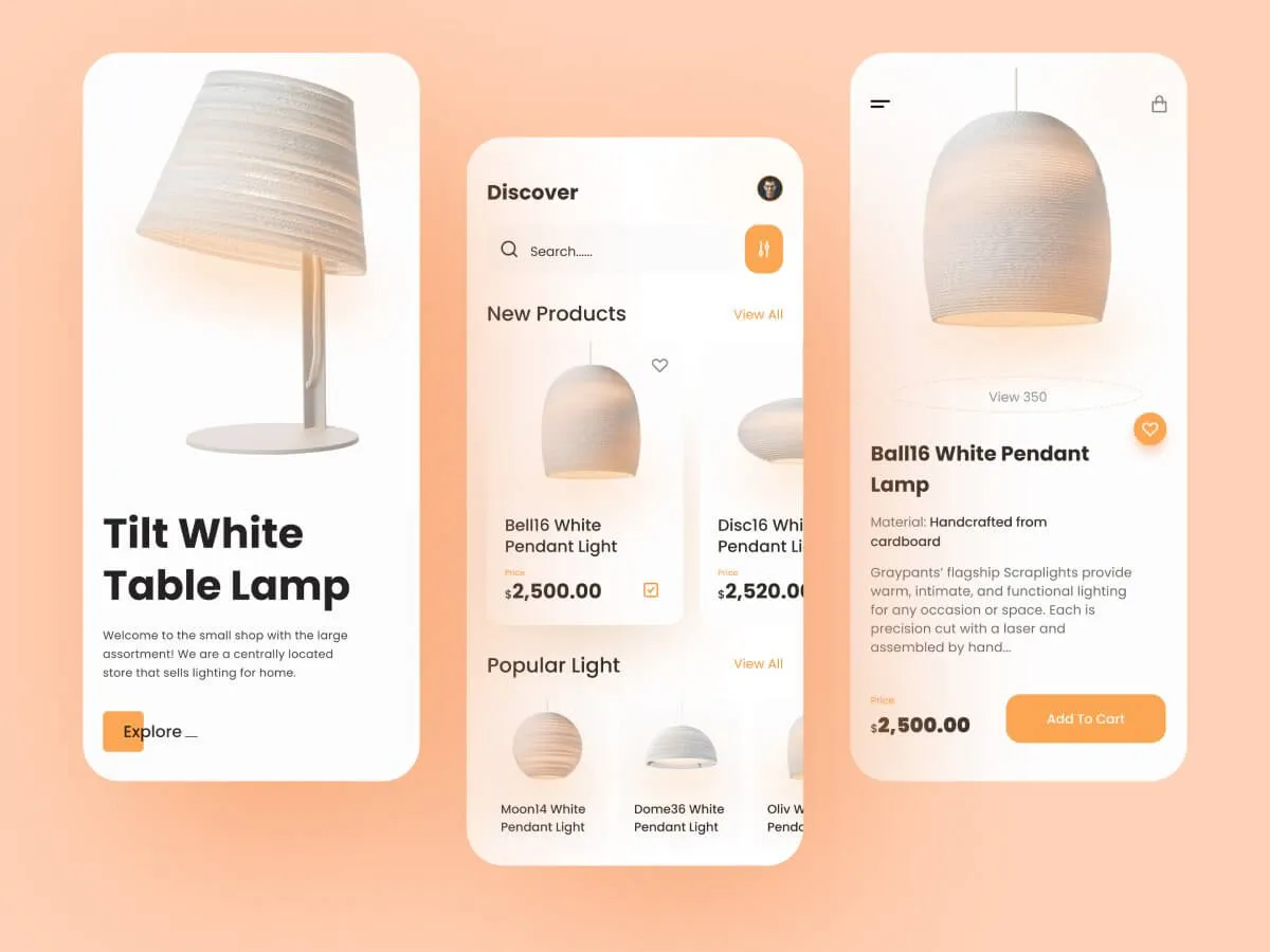 Lighting App  - Free Figma Template