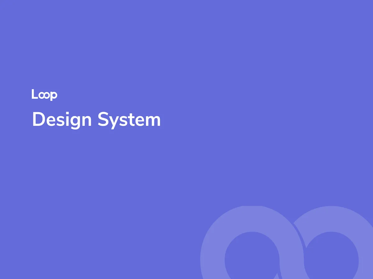 Loop Design System UI Kit  - Free Figma Template
