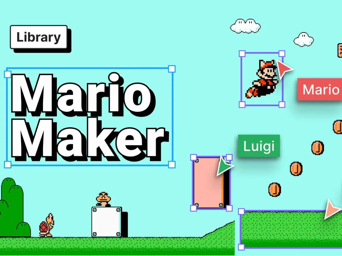 Mario World Maker  - Free Figma Template