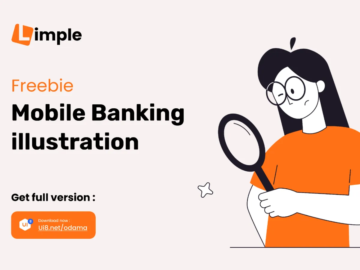 Mobile Banking Illustrations  - Free Figma Template
