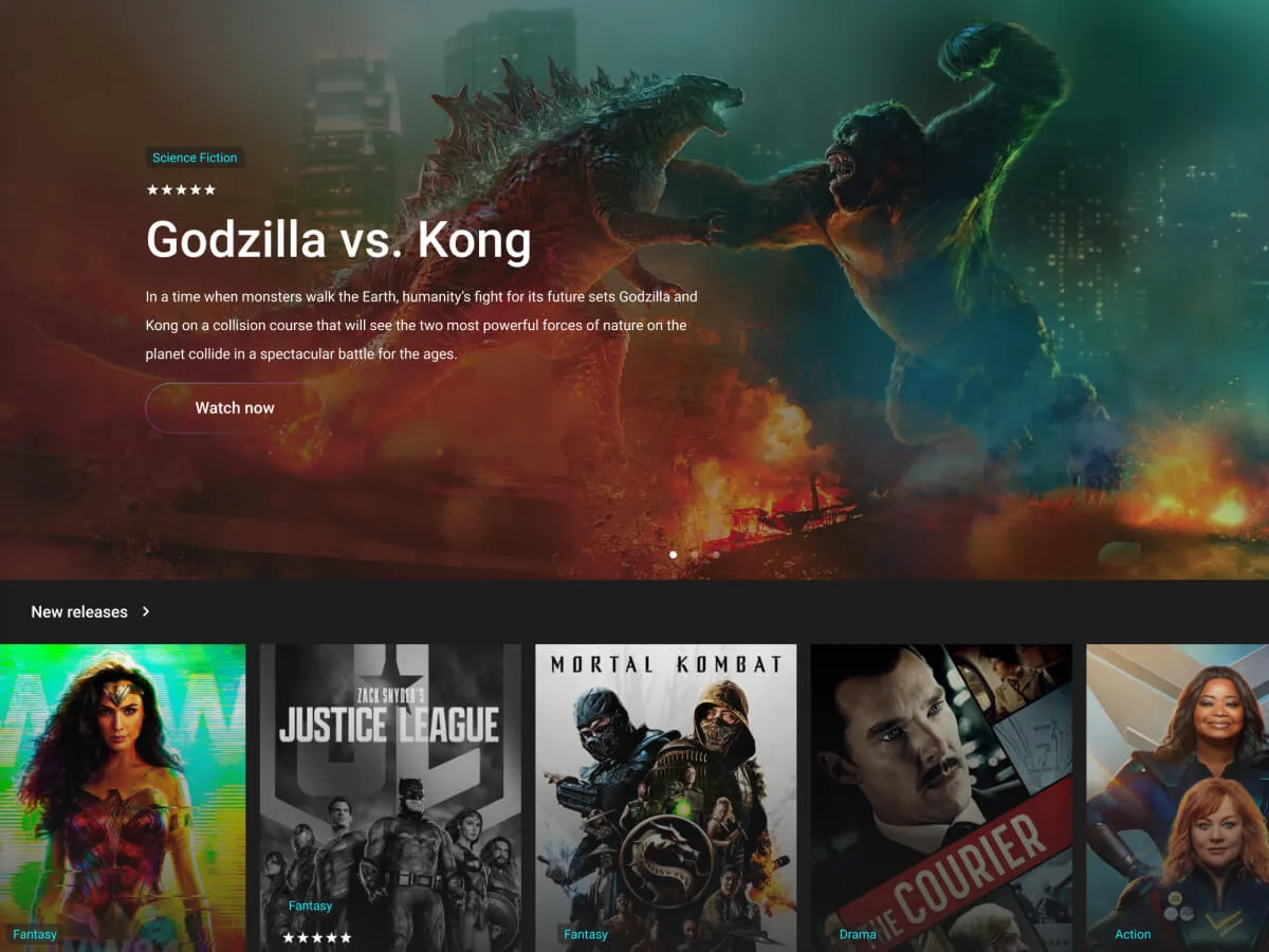 Movie App UI Design  - Free Figma Template