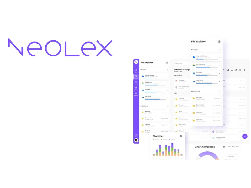 Neolex Dashboard UI Kit  - Free Figma Template
