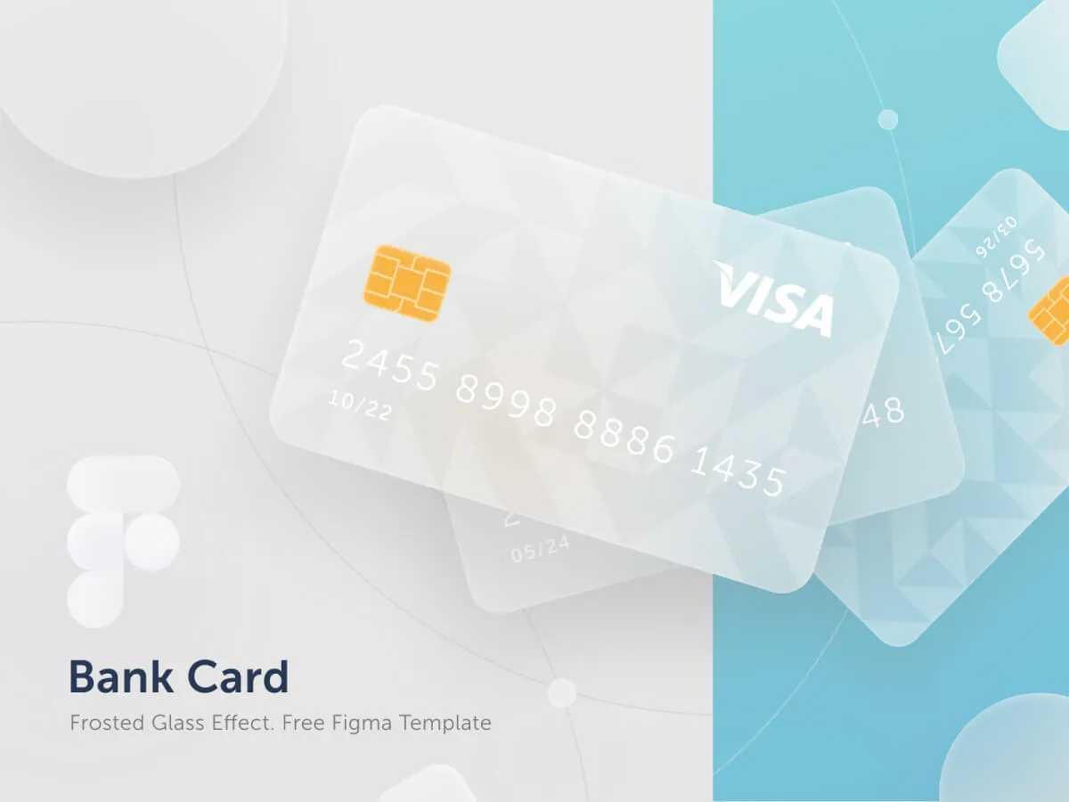 Neumorphic Bank Card  - Free Figma Template