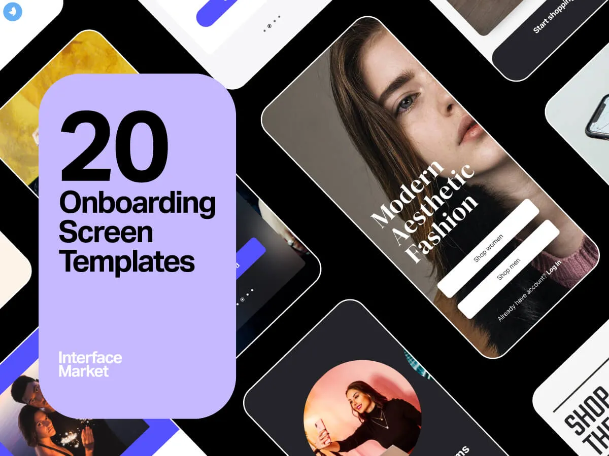 Onboarding UI Design Templates  - Free Figma Template