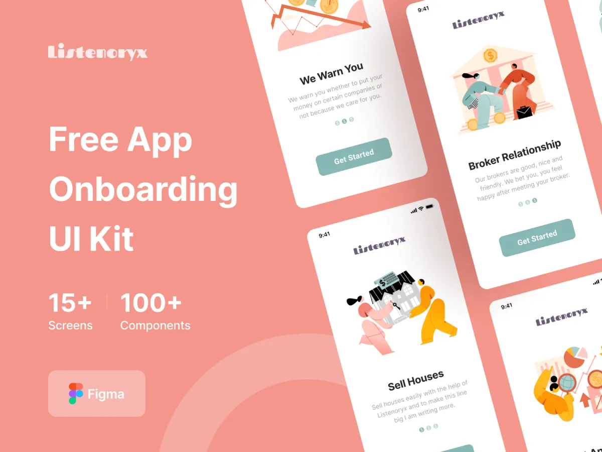 Onboarding UI Kit  - Free Figma Template