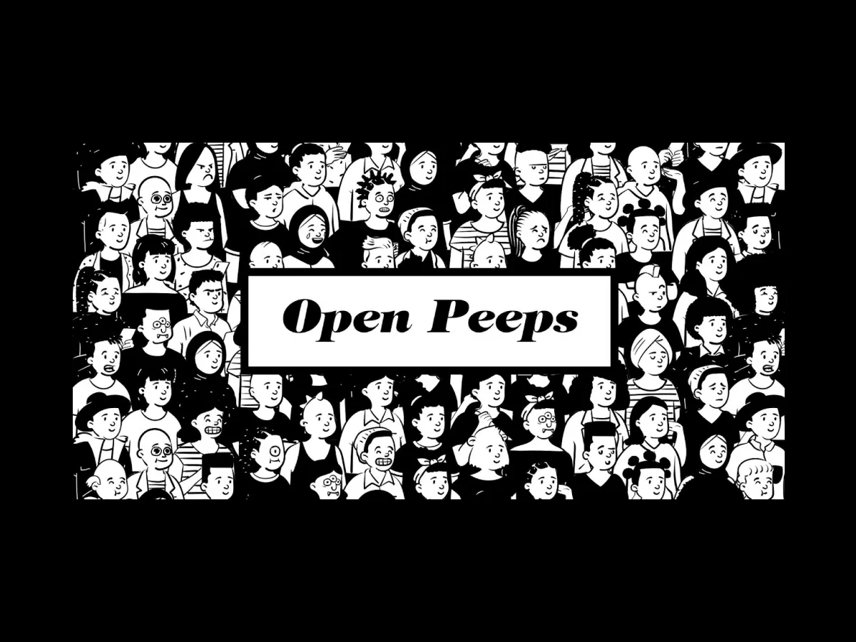 Open Peeps Illustration  - Free Figma Template