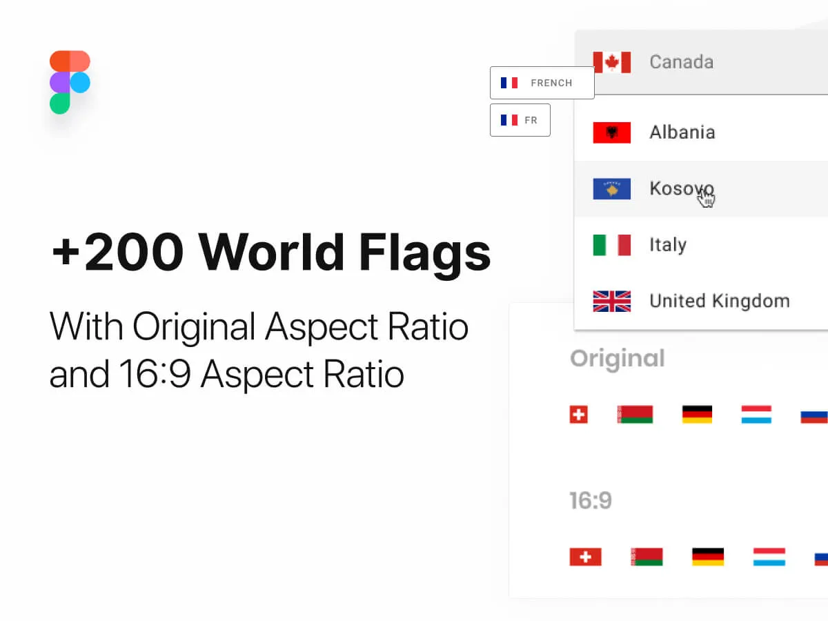 Original Flags Pack  - Free Figma Template