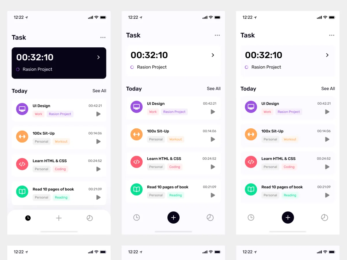 Productivity Tracker UI Kit  - Free Figma Template