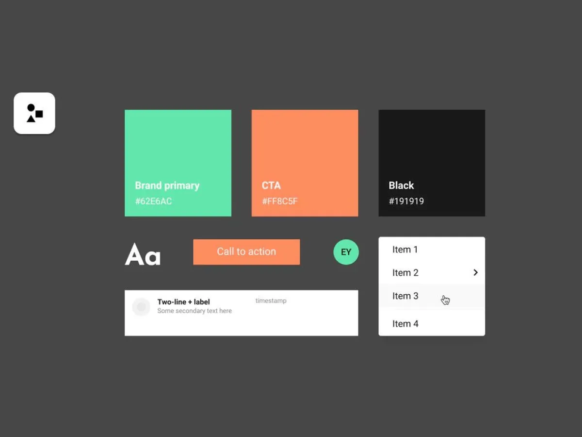 Pulse Heartbeat Atomic Components  - Free Figma Template