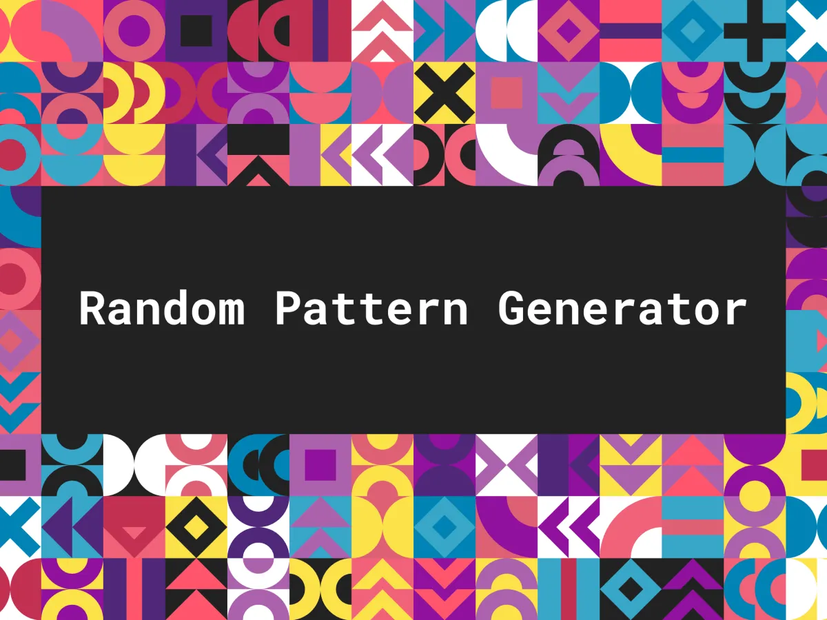 Random Pattern Generator  - Free Figma Template