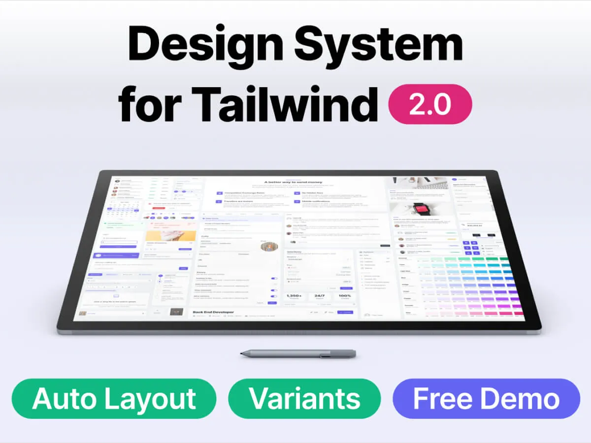 Tailwind Design System 1.0  - Free Figma Template
