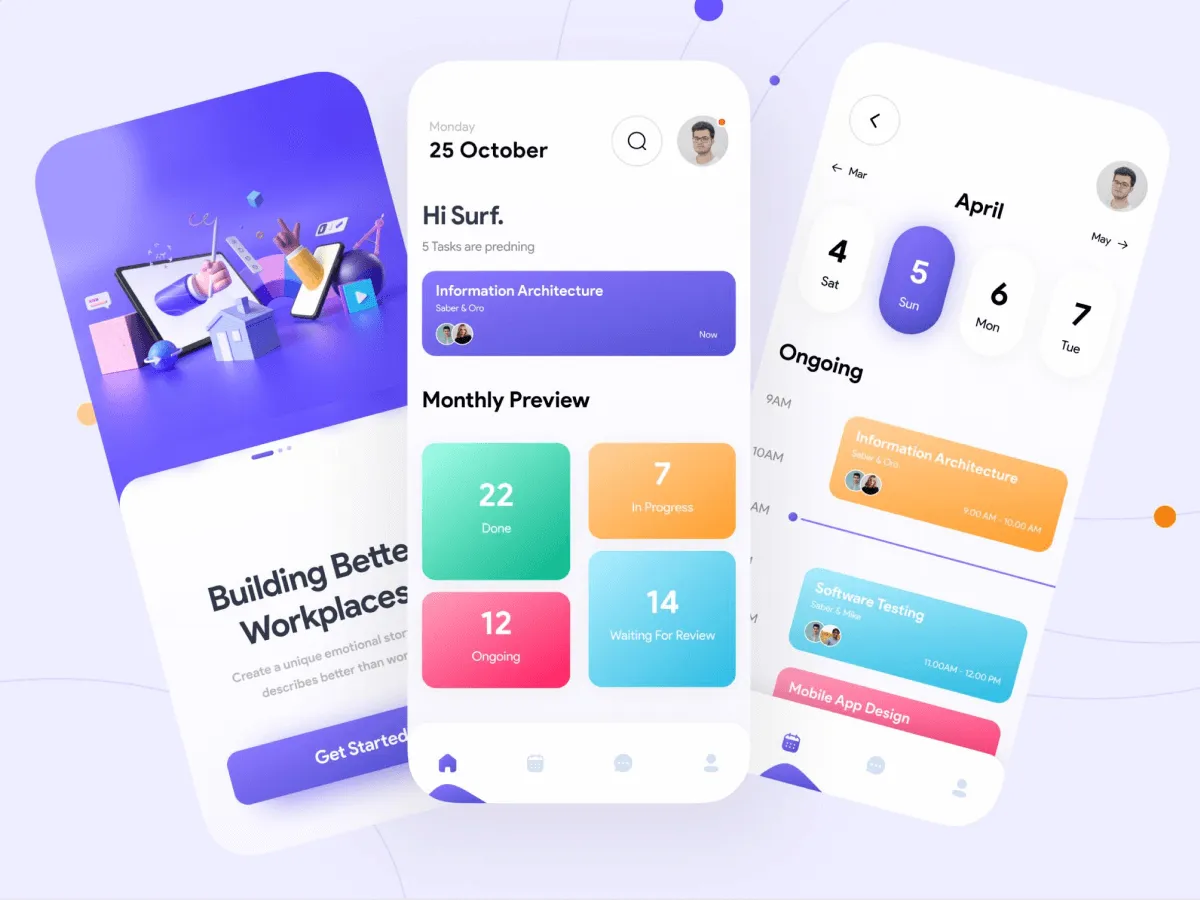 Task Manager Mobile App  - Free Figma Template