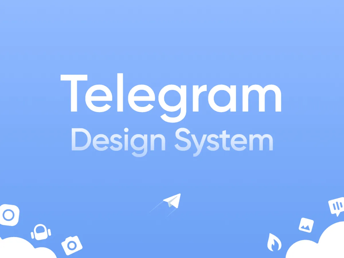 Telegram Design System  - Free Figma Template