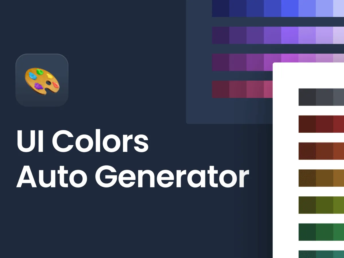 UI Colors Auto Generator  - Free Figma Template