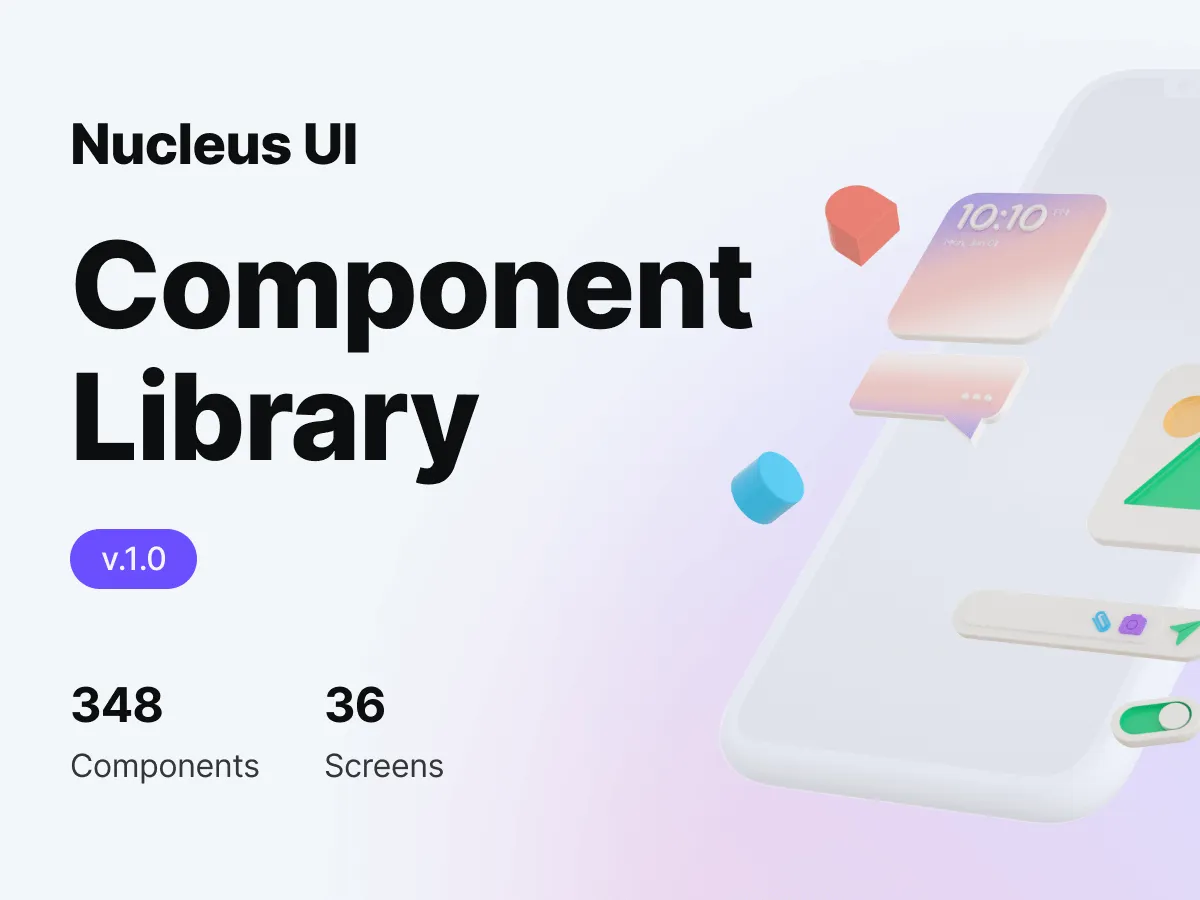 UI Component Library  - Free Figma Template
