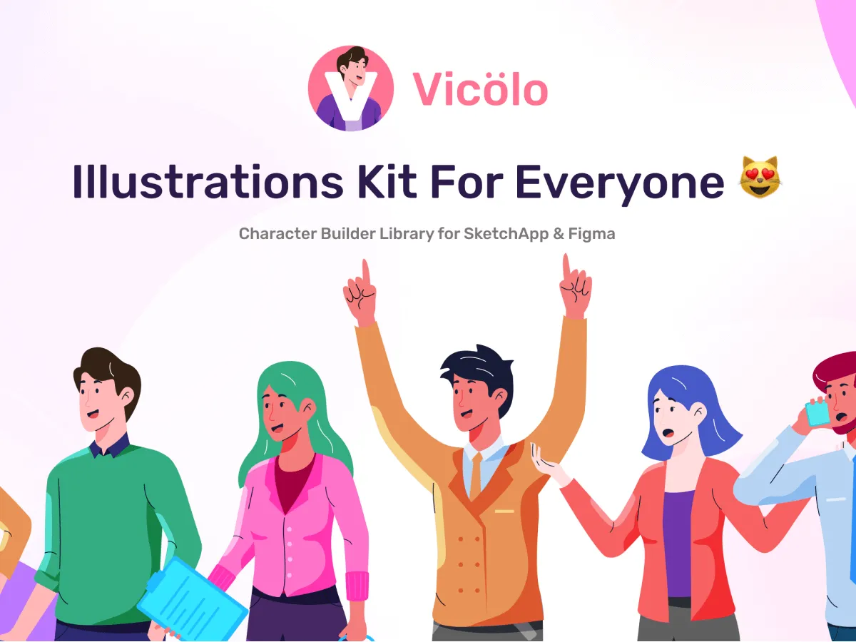 Vicolo Illustrations Kit  - Free Figma Template