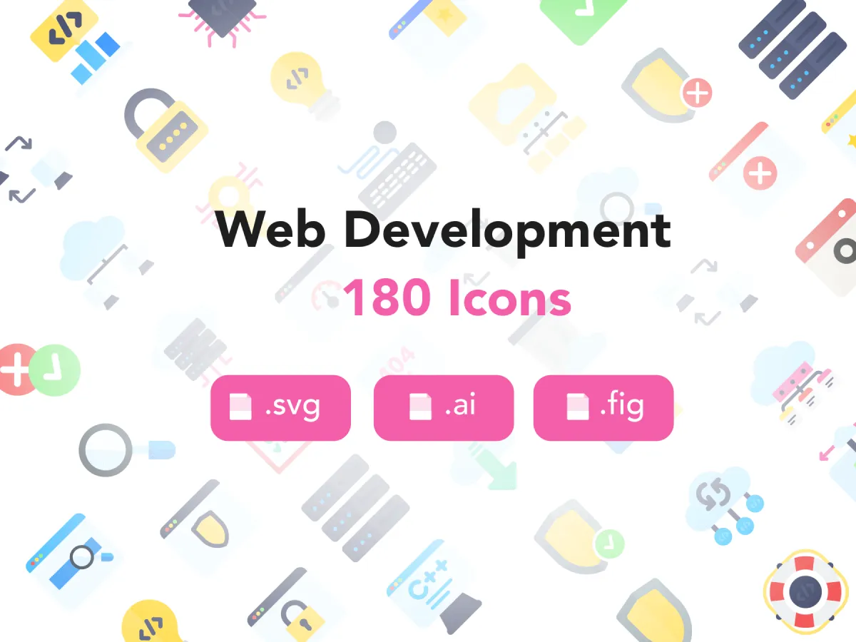 Web Development Icons  - Free Figma Template