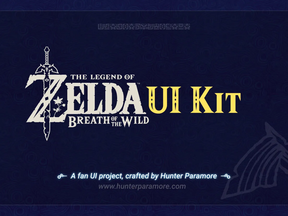Zelda BOTW UI Kit  - Free Figma Template