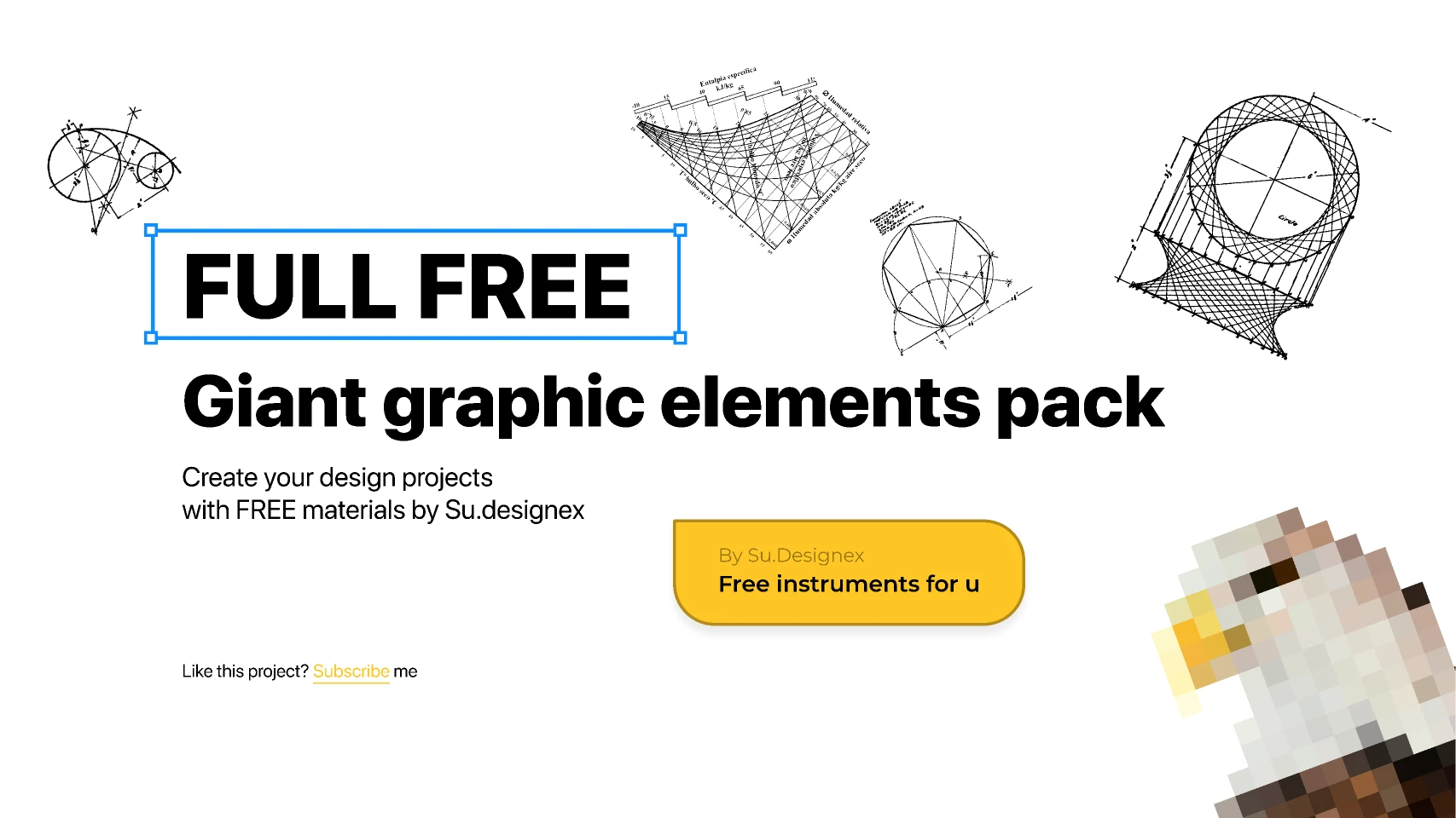 FREE Graphic elements big pack for Figma and Adobe XD